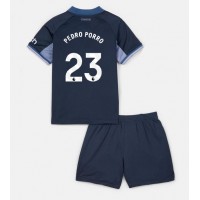 Echipament fotbal Tottenham Hotspur Pedro Porro #23 Tricou Deplasare 2023-24 pentru copii maneca scurta (+ Pantaloni scurti)